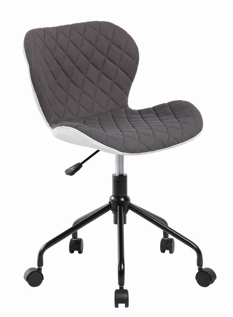 Krzesło obrotowe QZY-85 szaro/białe