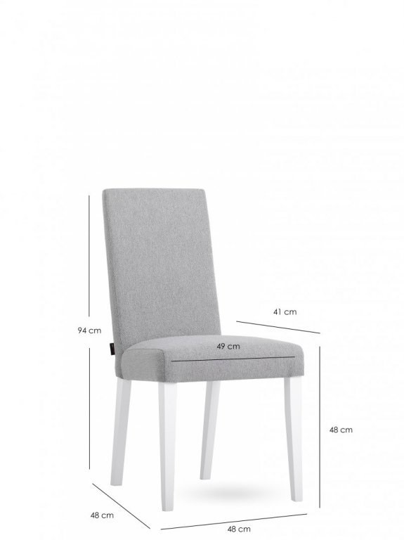 Krzesło MODERN O211 stalowa szarość/ biały