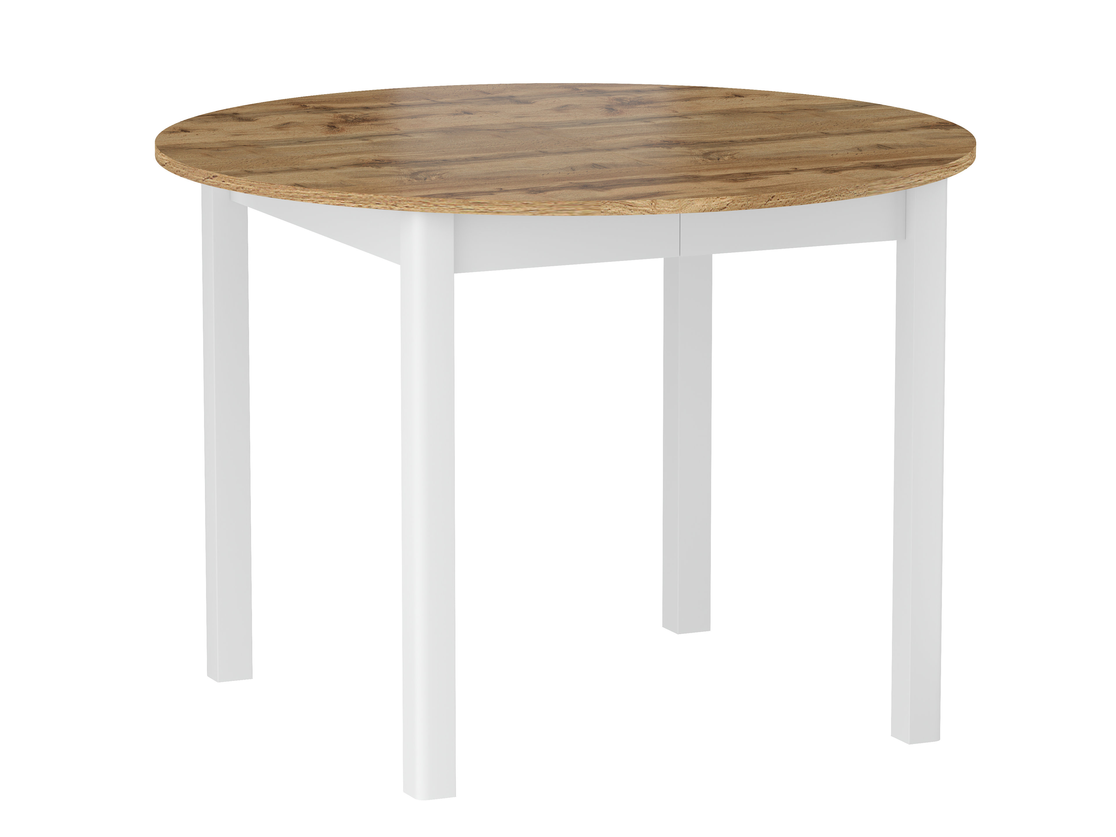Stół rozkładany ST5-FX (dąb wotan/biały) 105(139)x105