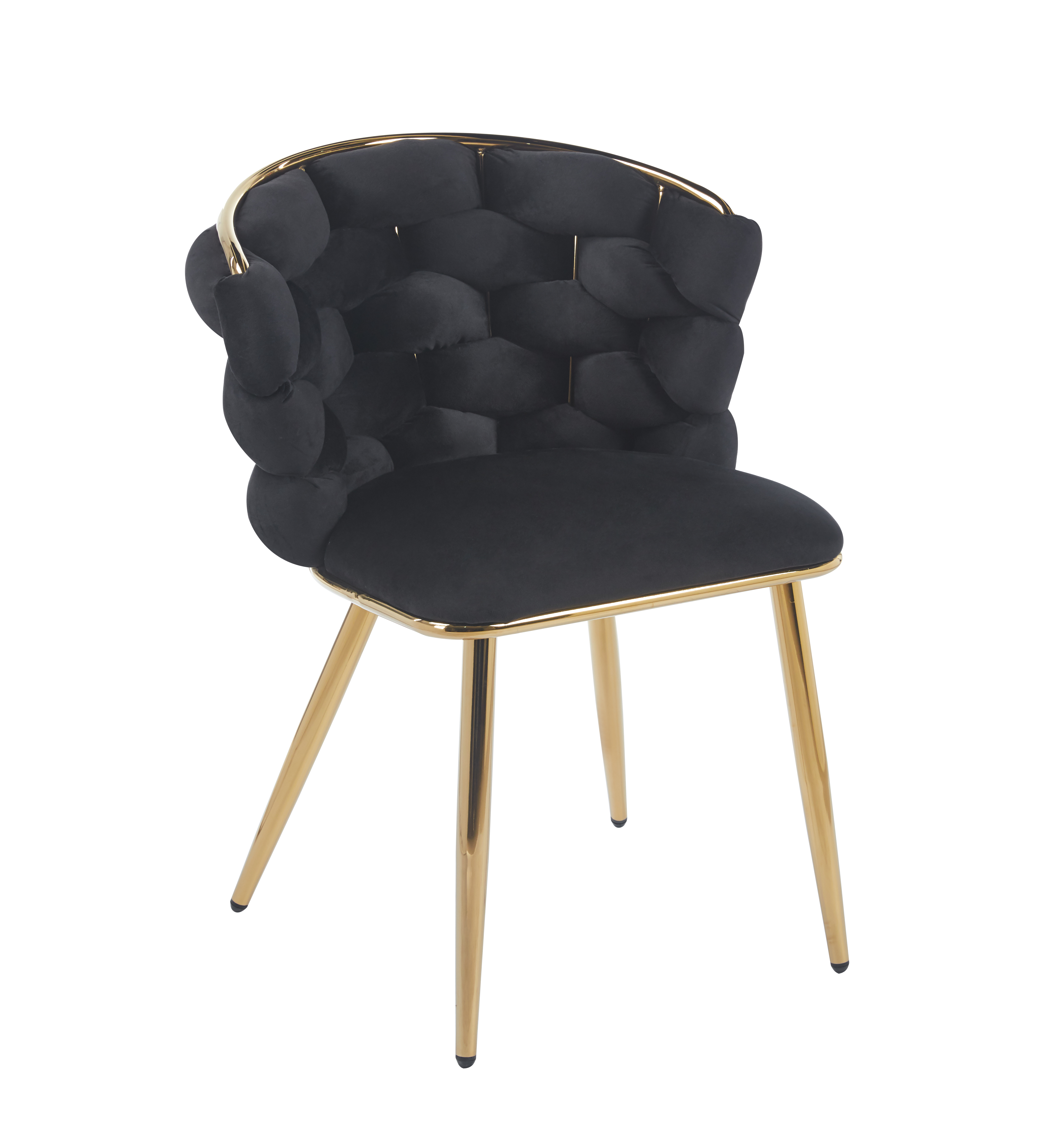 Krzesło K47-FX (G) velvet (czarny)