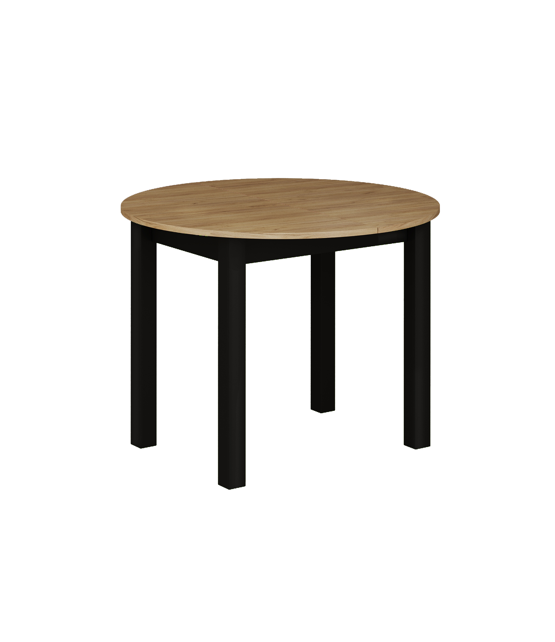 Stół ST3-FX rozkładany (dąb złoty craft/czarny) 100(140)x100