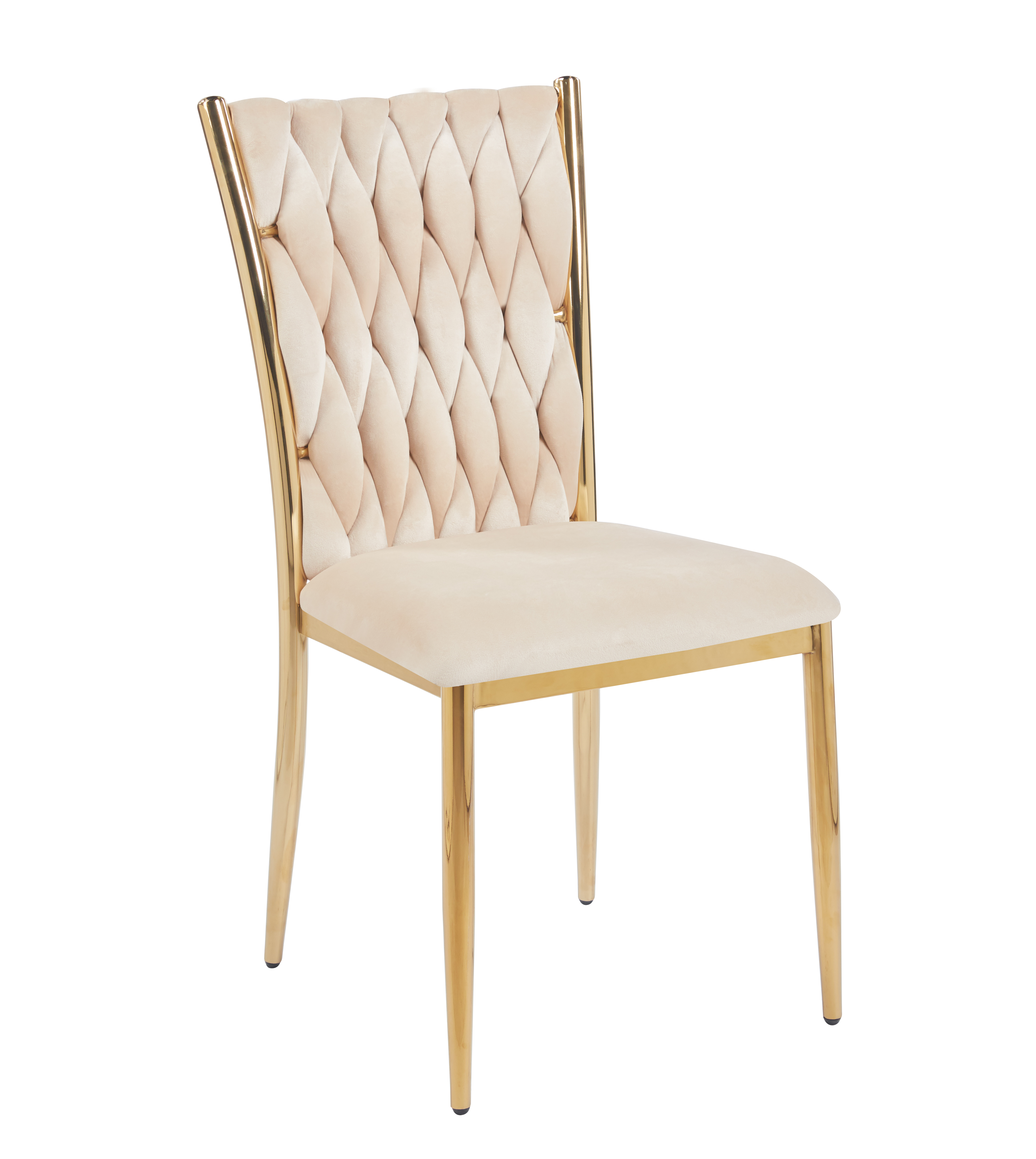 Krzesło K37-FX (G) velvet (beżowe)